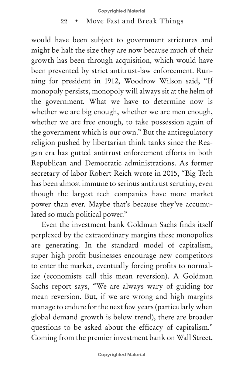 Move Fast And Break Things: How Facebook, Google, And Amazon Cornered Culture And Undermined Democracy