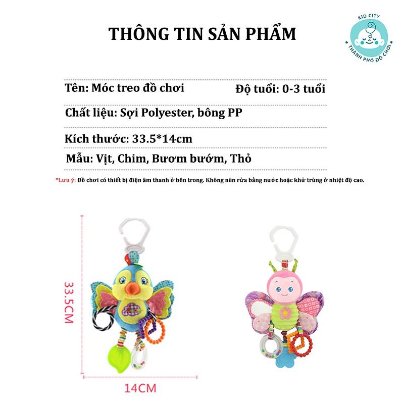 Thú bông xúc xắc, Thú bông treo nôi có âm thanh phát triển đa giác quan cho bé