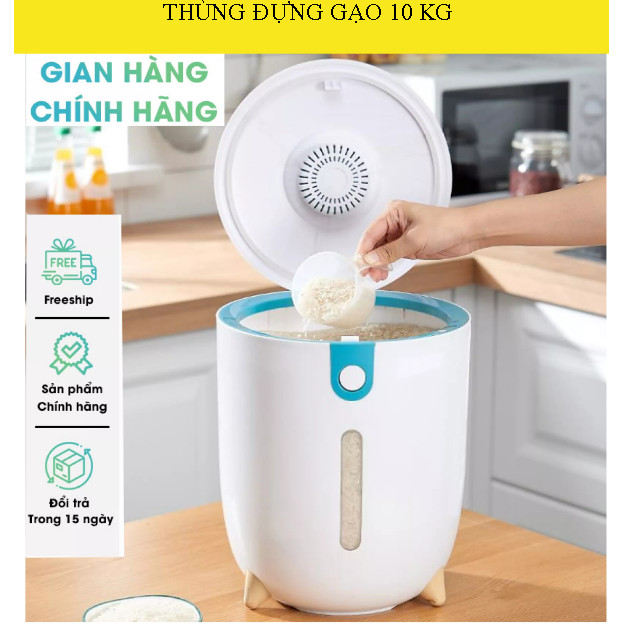 Thùng đựng gạo thông minh tinh tế - Thùng đựng gạo cao cấp chống nước, chống ẩm mốc, chống mối mọt