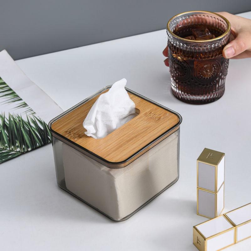 Hộp Đựng Khăn Giấy Trong Suốt Phong Cách Bắc Âu