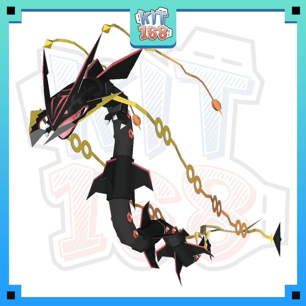 Mô hình giấy Pokemon Mega Rayquaza Shiny