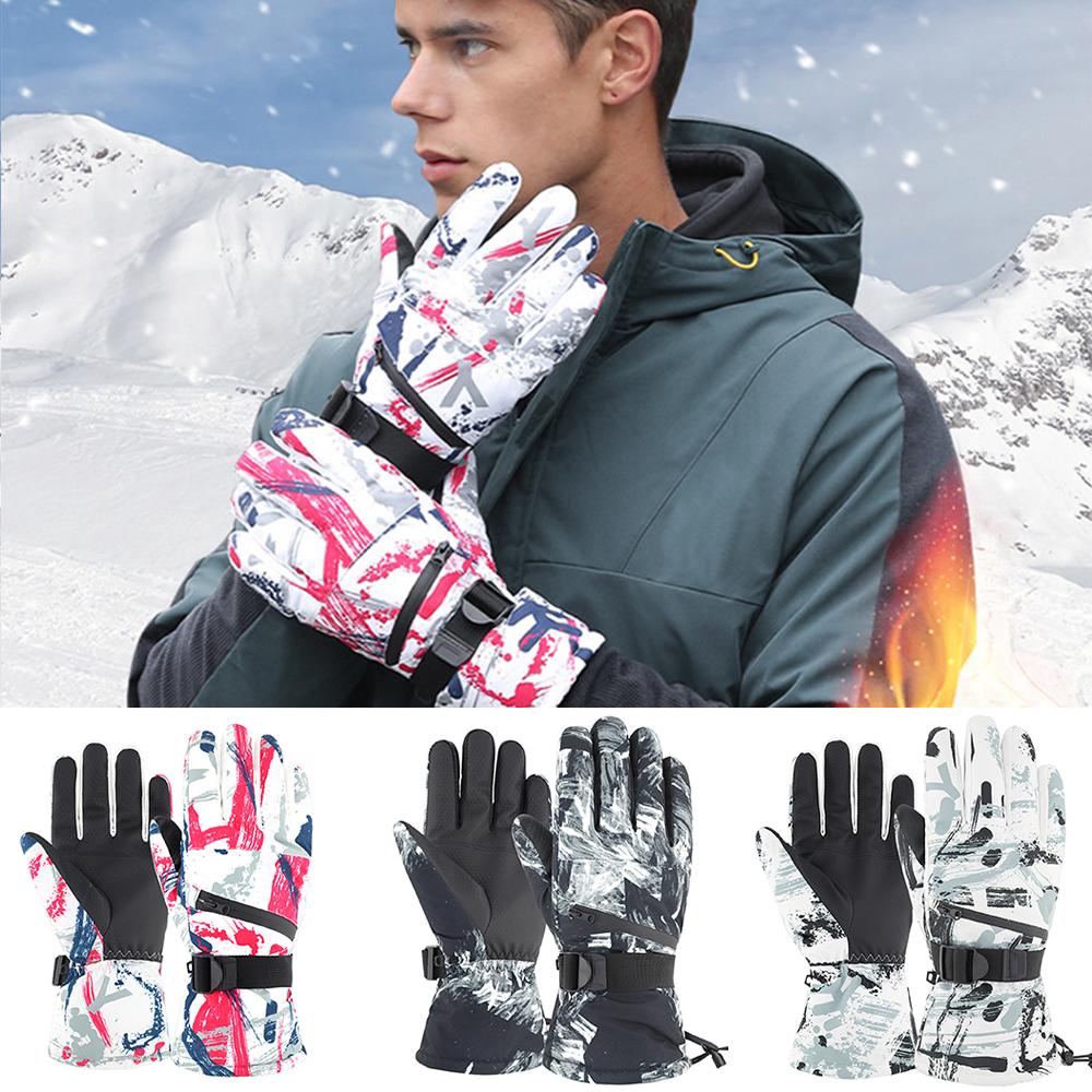 Găng Tay Mùa Đông Unisex Nam Nữ Giữ Ấm Chống Thấm Nước Sử Dụng Màn Hình Cảm Ứng Dễ Dàng