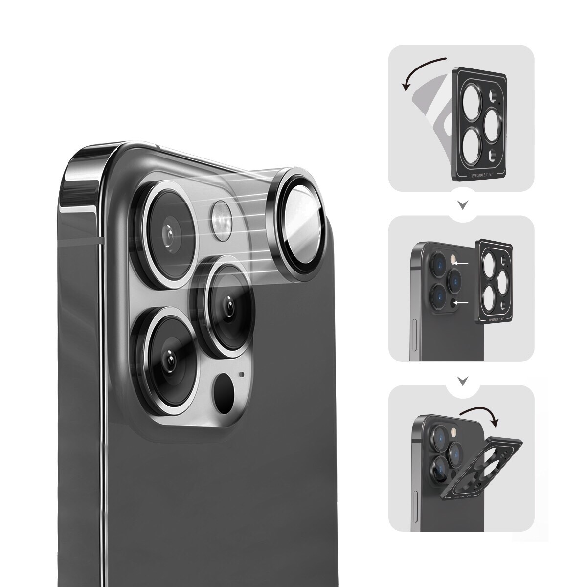 Kính Camera Wiwu Lens Guard Cho Iphone 14 Bảo Vệ Chống Trầy Xước Được Làm Bằng Kính Cường Lực, Khung Hợp Kim Nhôm - Hàng Chính Hãng