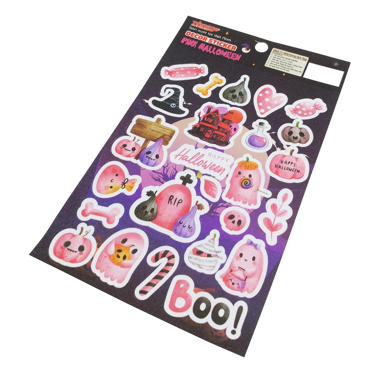 Sticker Kim Tuyến Halloween - Teenage KT-01 - Pink Halloween