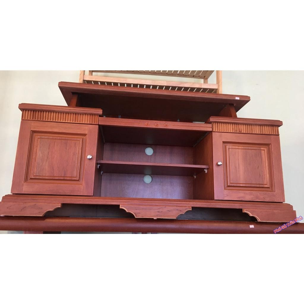 Kệ tivi gỗ căm xe 1m4