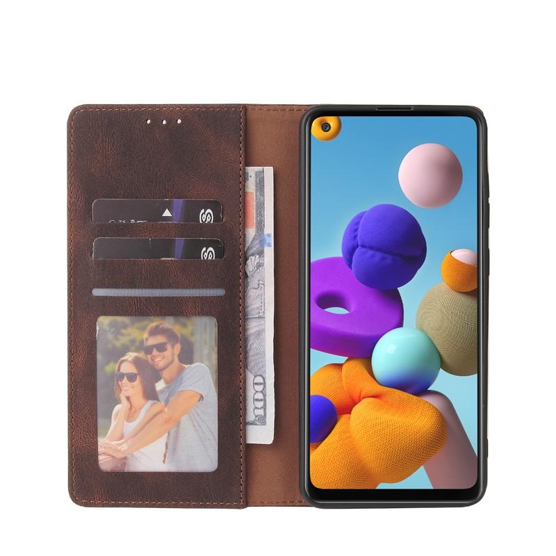Bao da điện thoại dạng ví nắp lật công tắc từ tính cho Samsung Galaxy A10 A20E A21S A40 A50 A70 A31 A41 A51 5G A71 5G