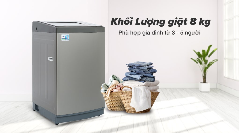 Máy giặt Aqua 8KG AQW-KS80GT S-Hàng Chính Hãng-Giao Hàng Toàn Quốc.