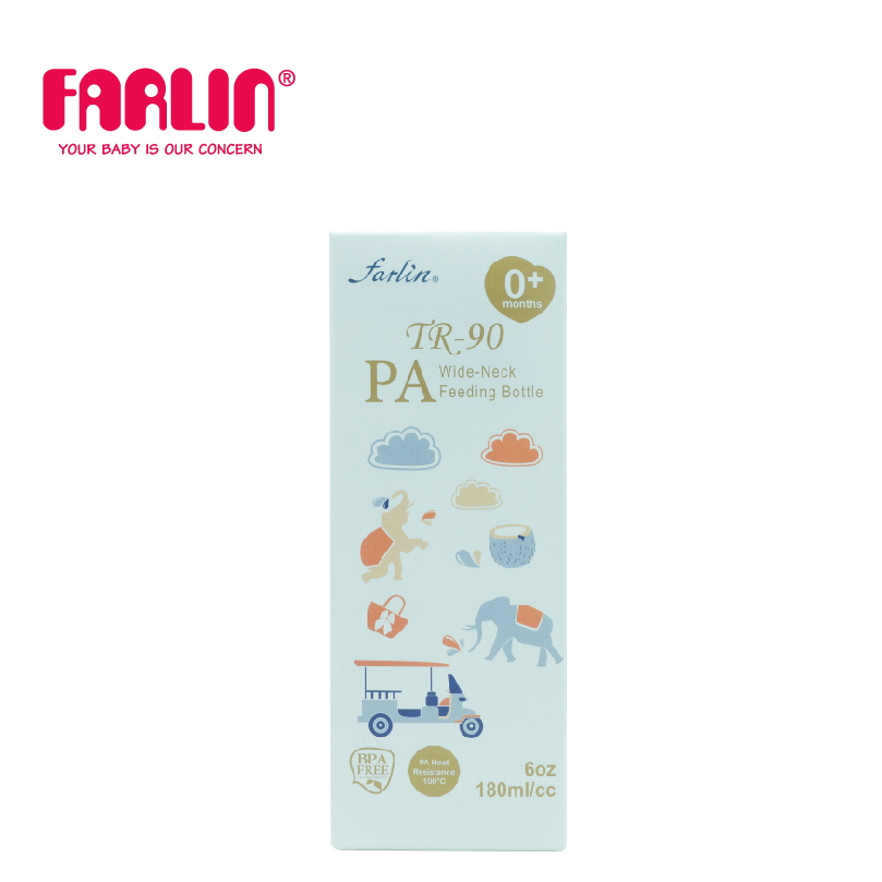 Bình Sữa Nhựa Cổ Rộng Mẫu Mới FARLIN -180ml/280ml