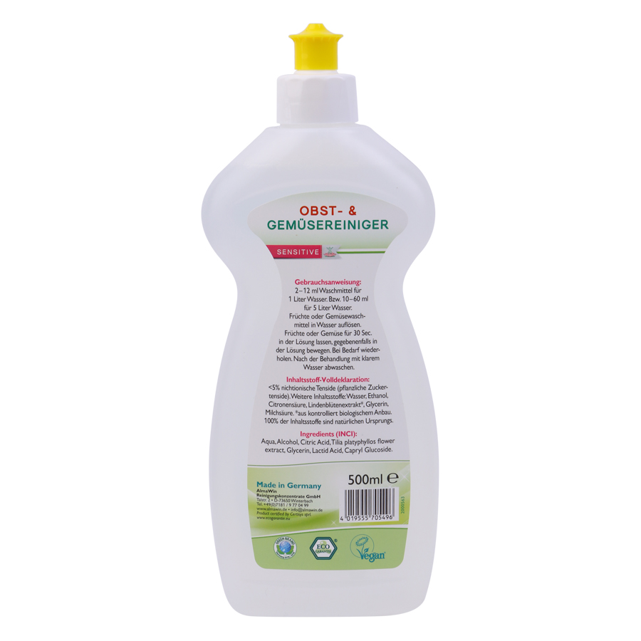 Nước Rửa Rau Quả Hữu Cơ Almawin (500ml)