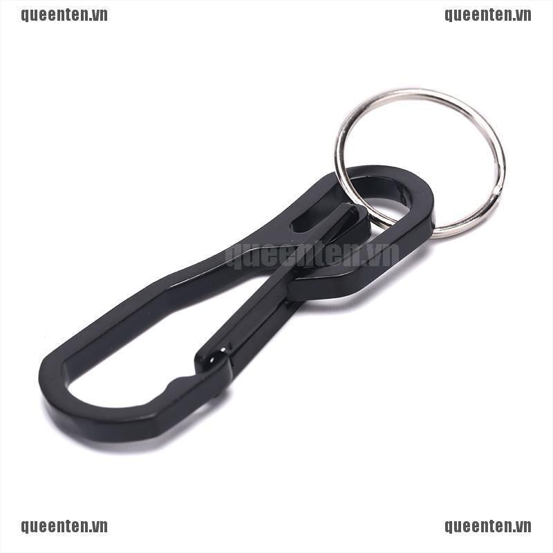 Stainless Steel Climbing Carabiner Key Chain Clip Hook Buckle Keychain Outdoor QUVN