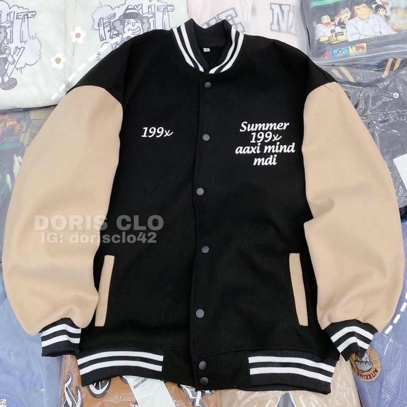  Áo Khoác Bomber Nỉ 199 Chất Nỉ Bông Mịn Đẹp Form rộng Unisex Nam Nữ Couple