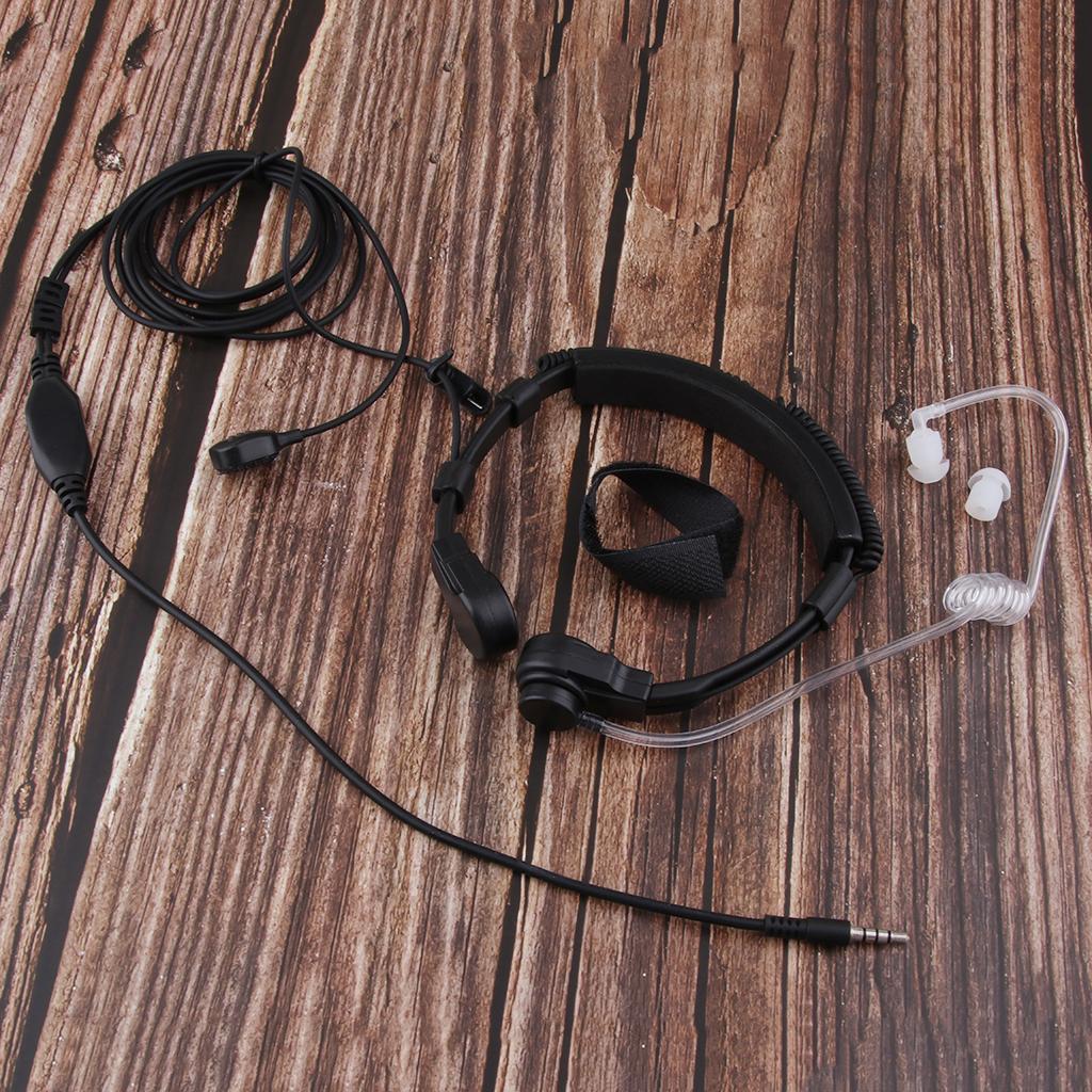 1Pin PTT Covert Acoustic Tube Earpiece with 3.5mm Plug for Radio Equipments