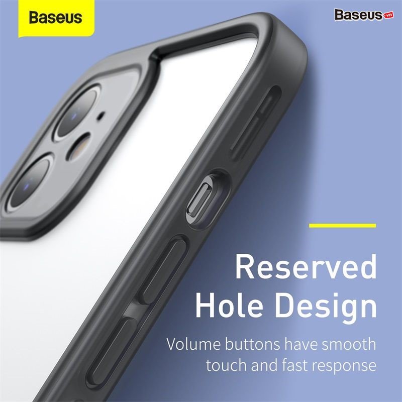 Ốp khung viền chống sốc Baseus Camera Lens Protector Frame Case Cho Phone 12 Mini / 12 & 12 Pro / 12 Pro Max_ Hàng Chính Hãng