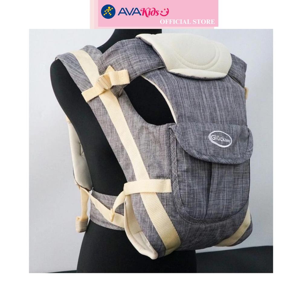 Địu em bé 4 tư thế Gluck Baby GP708 - Màu xám (0 - 18 tháng)