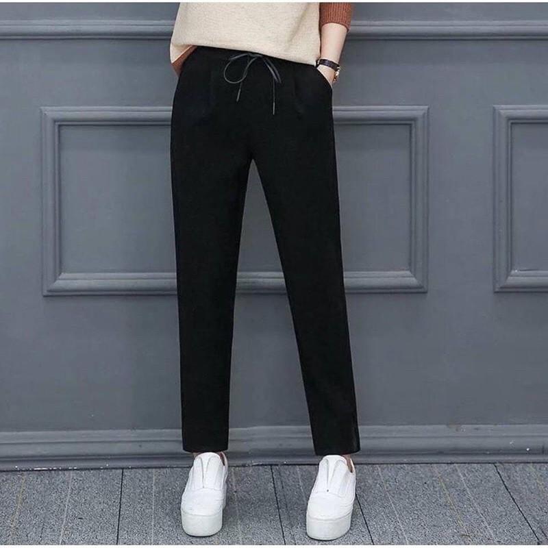 Quần Basic Thun dầy dặn Unisex Nam/Nữ Chất xịn Mịn cực đẹp dễ phối form chuẩn sang xịn