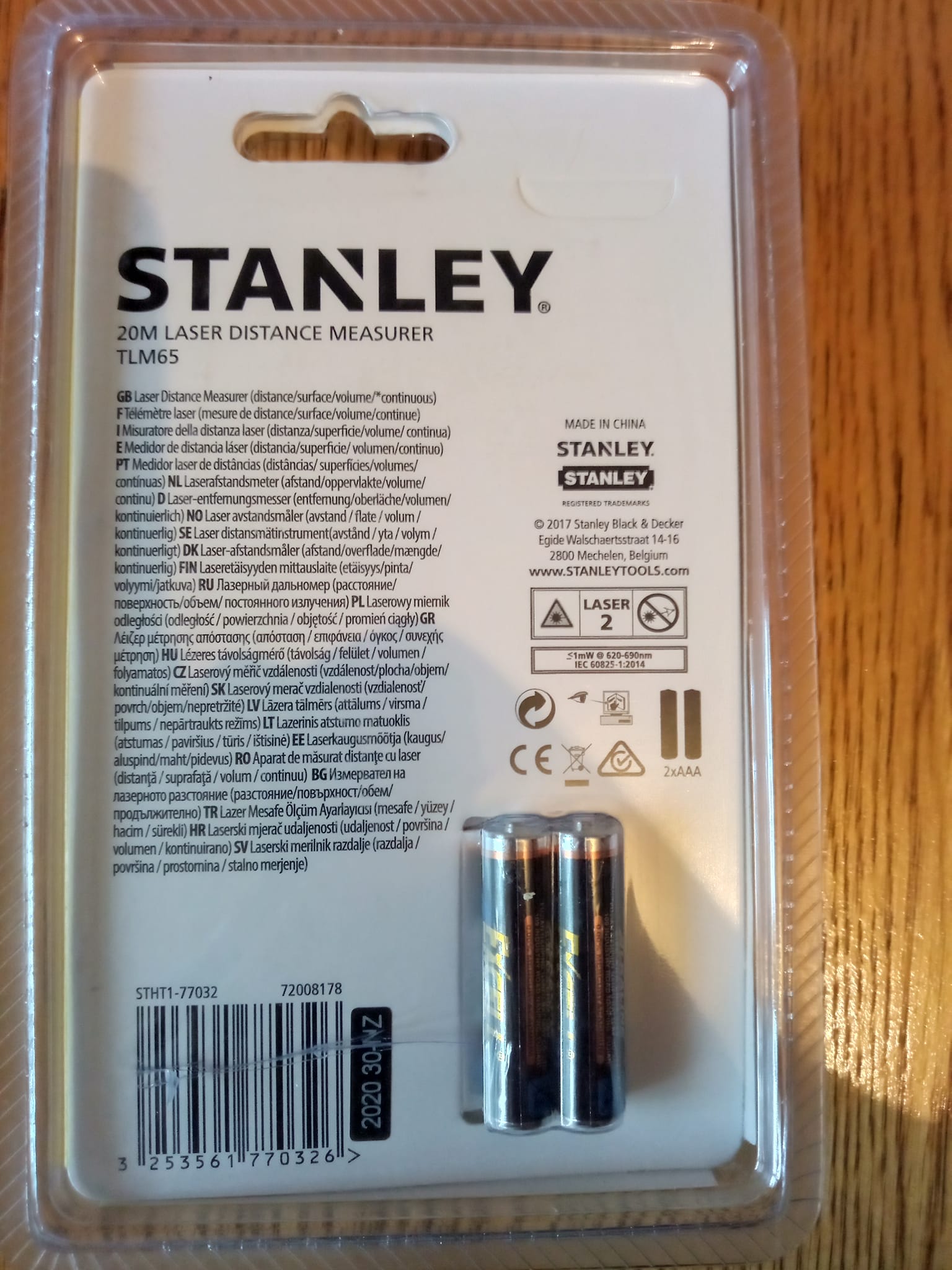 Máy đo khoảng cách 20m laser Stanley STHT1-77032- Hàng chính hãng