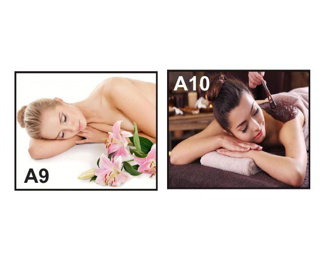 Decal dán tường cô gái spa 157_nhiều kích thước