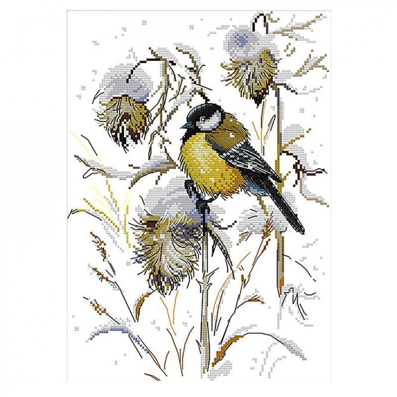 DIY Stamped Birds Cross Stitch Kits Beginners Adults 29 x 37cm 14CT Counted