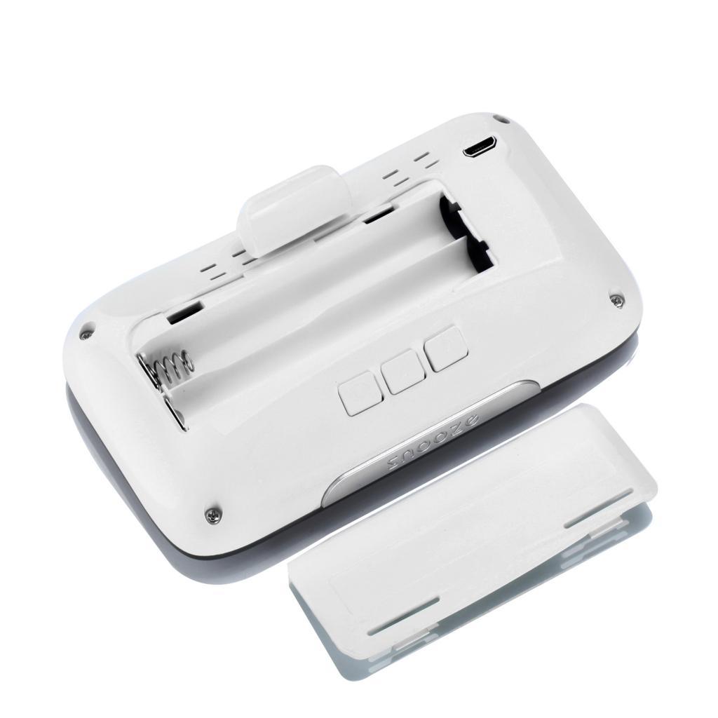 Mini Digital LCD  Dashboard Date Time Calendar Small Clock Blue