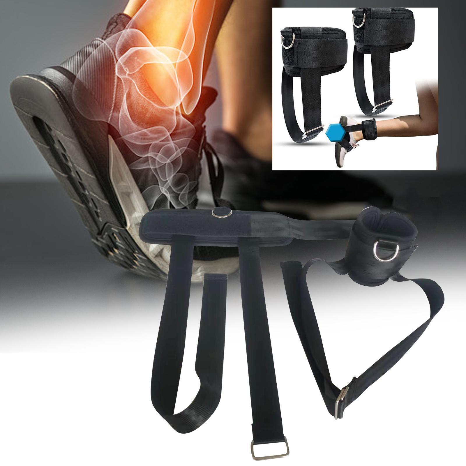 Dumbbell Ankle Strap Ankle Weights Straps Portable Fittings Dumbbell Attachment Sturdy Tibialis Trainer Ankle Cuffs for Fitness Bodybuilding