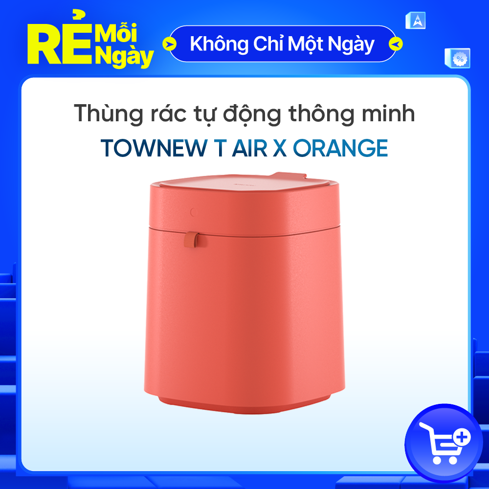 Thùng Rác Thông Minh TOWNEW T AIR X - Tự động đóng gói và thay túi rác - Bản Quốc Tế _ Bảo hành 12 tháng