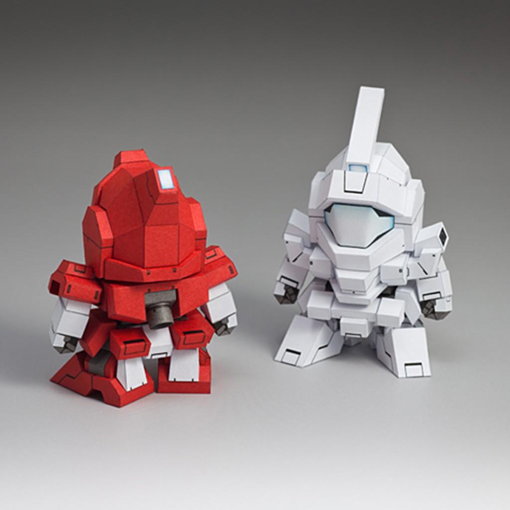 Mô hình giấy Robot SD 5cm Gundam ver 3