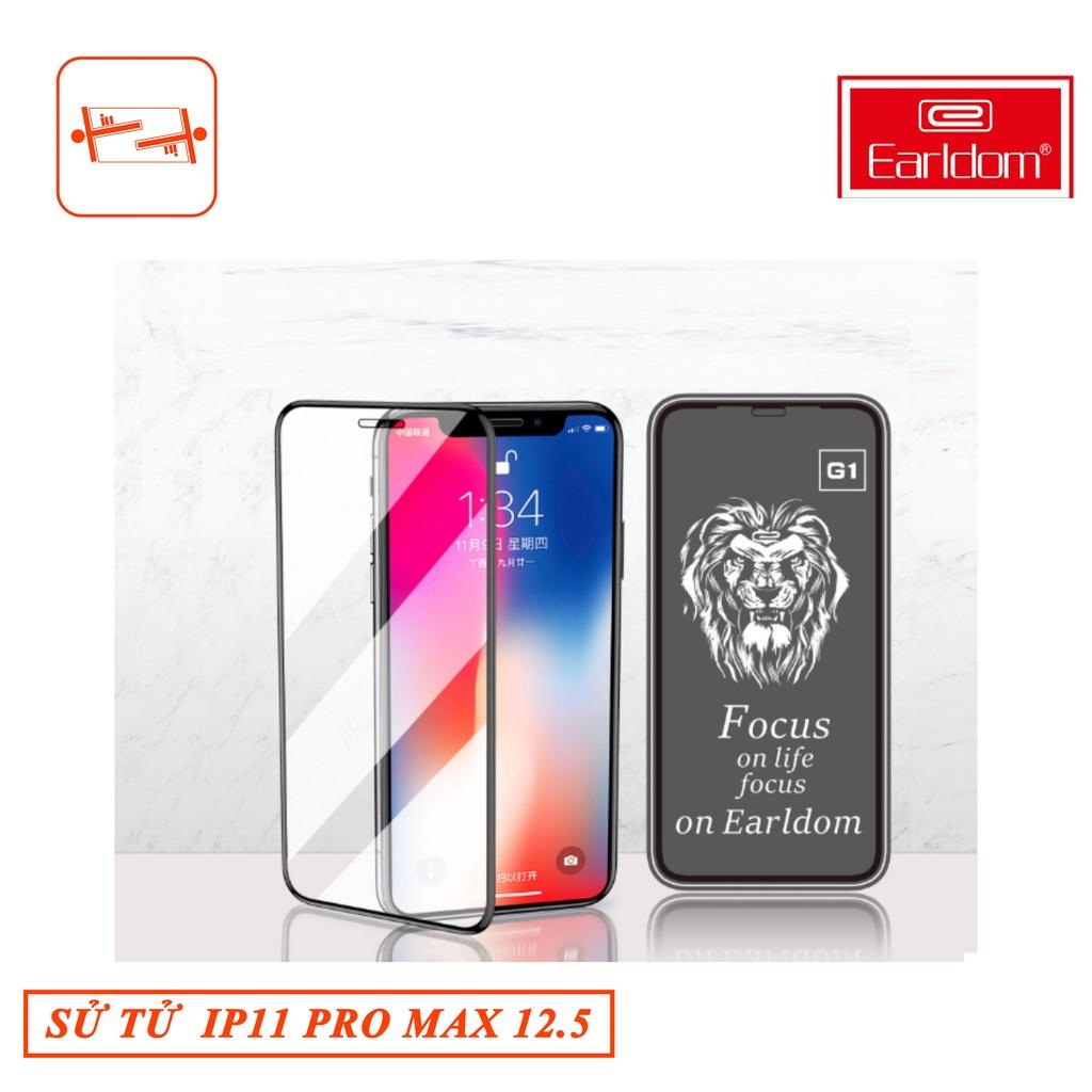 Cường Lực DÀNH CHO IPHONE 11 PRO MAX (6.5) (Đen) Sư Tử Earldom