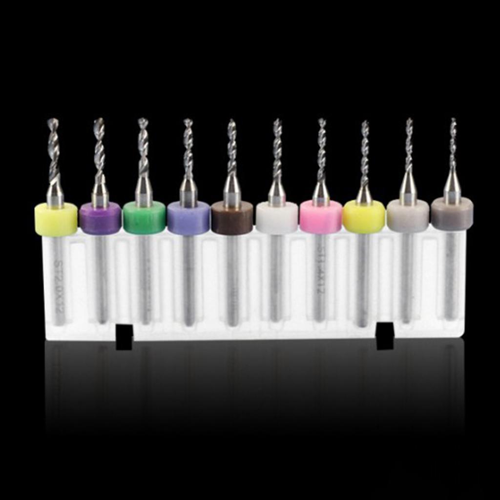 10x 1/8 HQ Carbide PCB Rotary Tool CNC Drill Bits End Mill