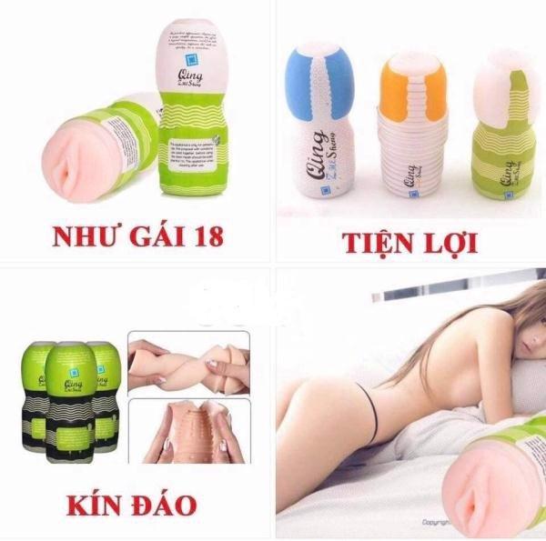 NGON NGON spA7 âm dương chơi đồ sảng khoái huyệt đạo đồ vật giả chất liệu silicon mềm mịn có nhiều chế độ rung thụt cho nam nữ giới chạy tự động