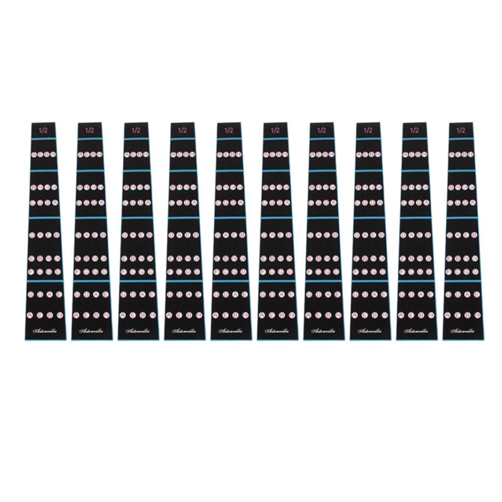 10pcs 1/2 Violin Fretboard Note Sticker Tape Fiddle Fingerboard Finger Chart