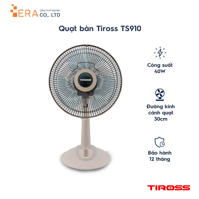 Quạt Bàn 12&quot; TIROSS TS910