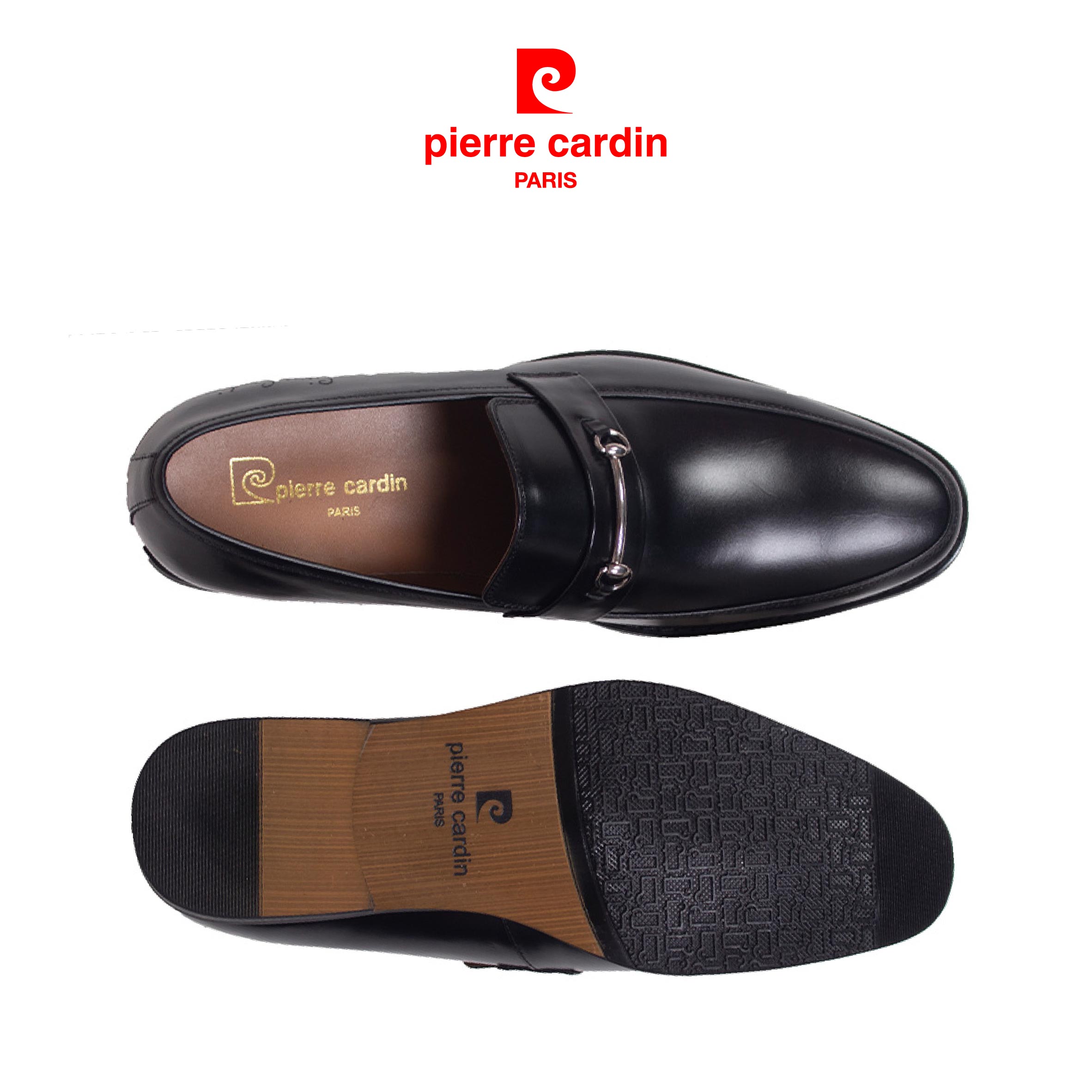 Giày Da Pierre Cardin Penny Loafer PCMFWLE091BLK