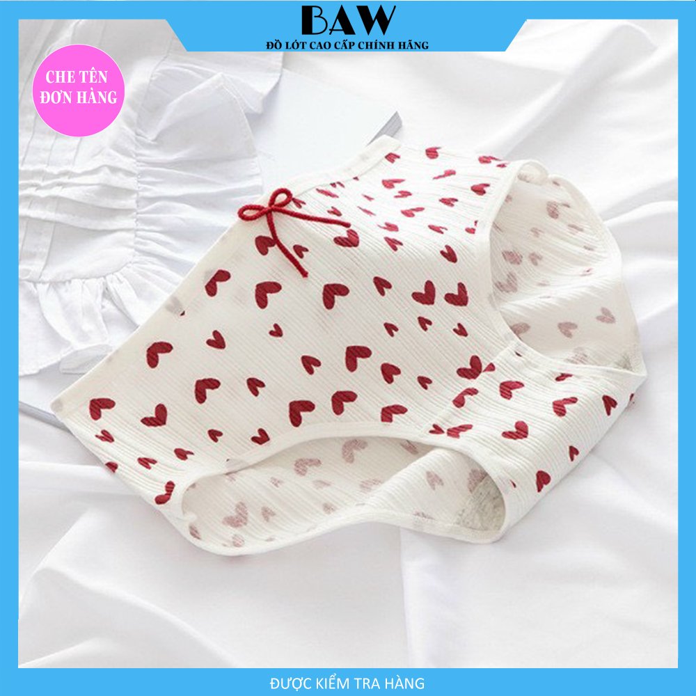 Hình ảnh Bộ 5 Quần Lót Nữ Cotton Lót May Chống Viêm, Quần Chip Nữ Kháng Khuẩn Cao Cấp Thương Hiệu BAW NT737