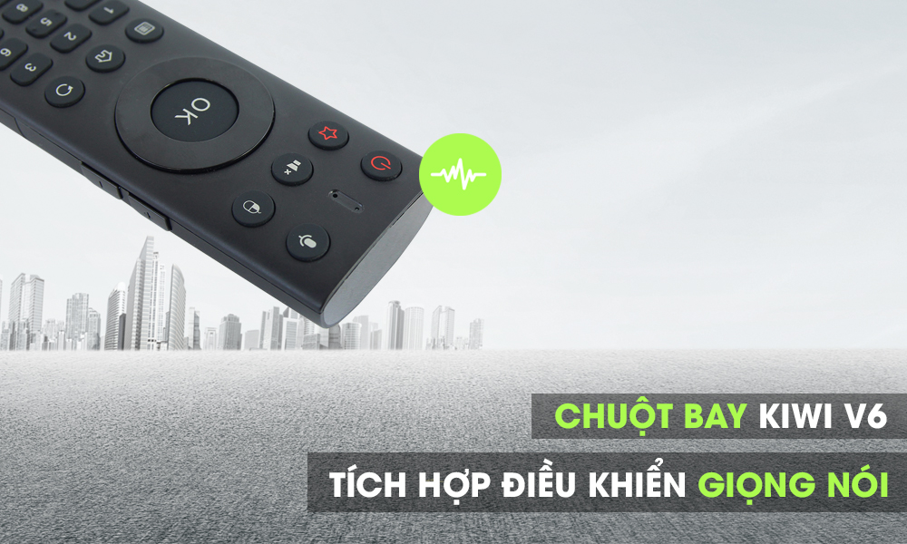 Chuột Bay KIWI V6 (có mic, hỗ trợ tim kiếm bằng giọng nói)