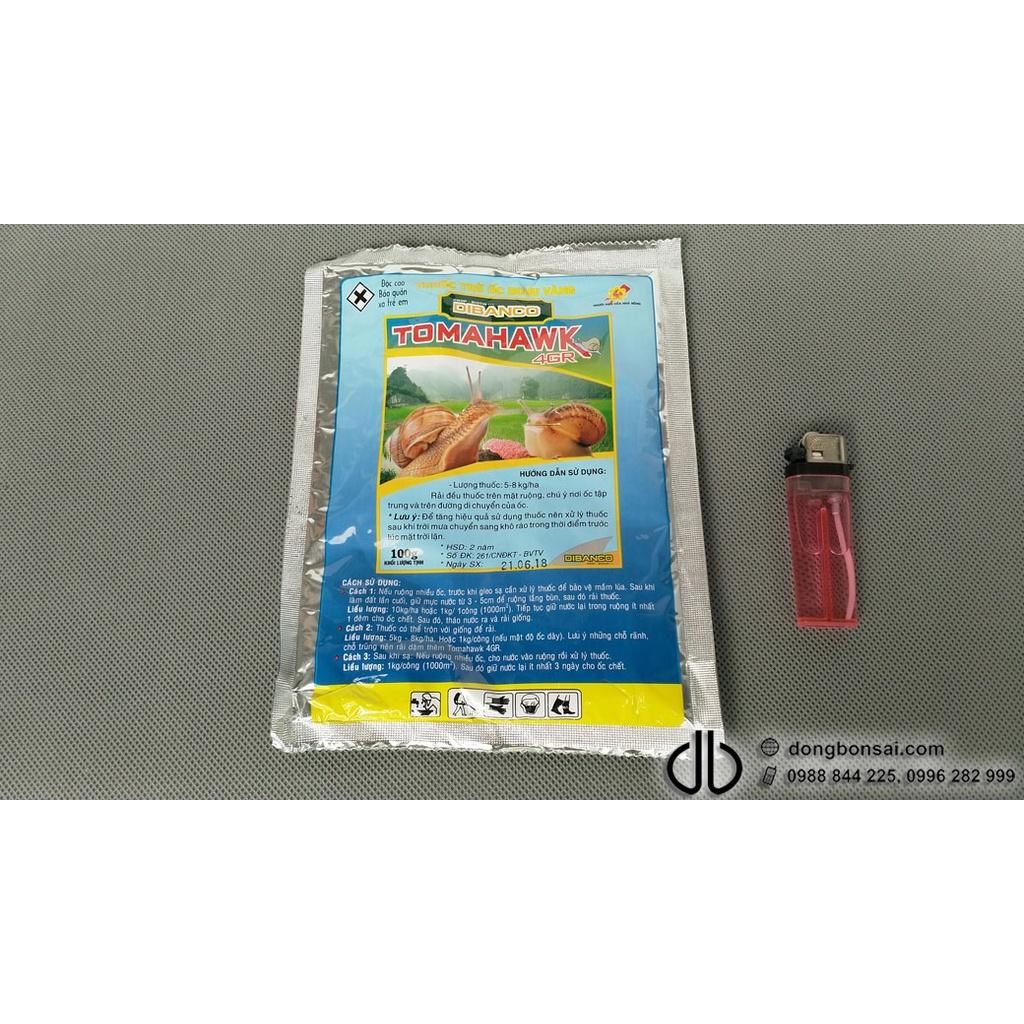 Gói 100g Tomahowk, phòng trừ các loại ốc trên cạn, dưới nước, an toàn khi sử dụng