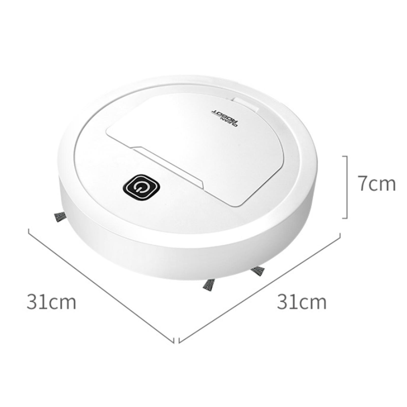 Suction Cleaner White Quiet Intelligent Robot Vacuum for Office Carpet