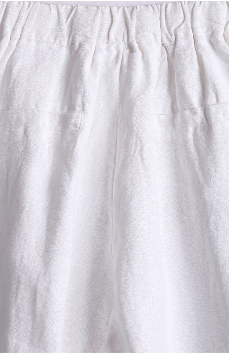 Set bộ Đầm suông Linen bột Premium 2 cổ tim kèm quần ống rộng ArcticHunter