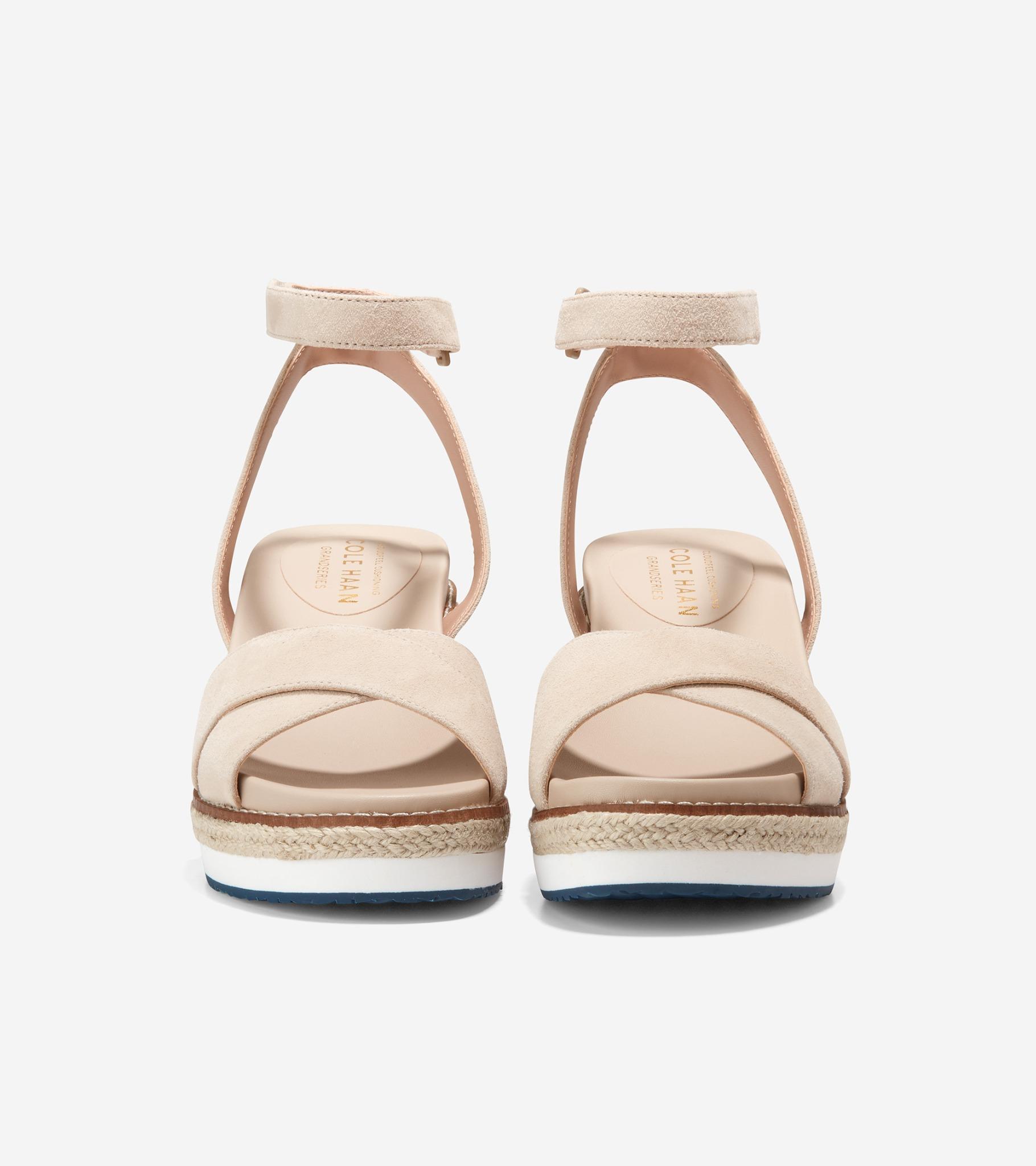 GIÀY ĐẾ XUỒNG COLE HAAN NỮ CLOUDFEEL ESPADRILLE WEDGE 75