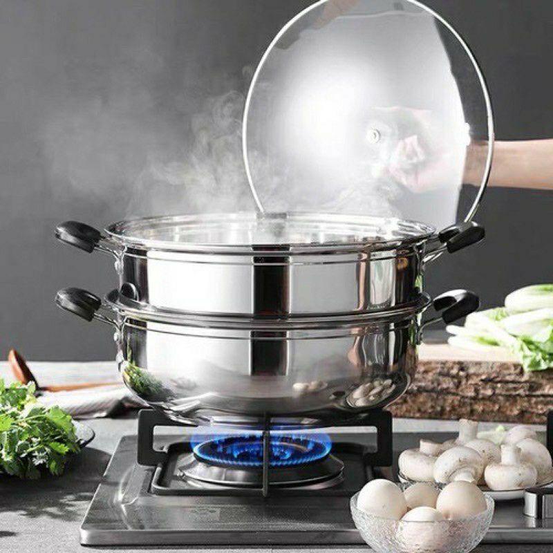 Nồi hấp inox 2 tầng 28cm