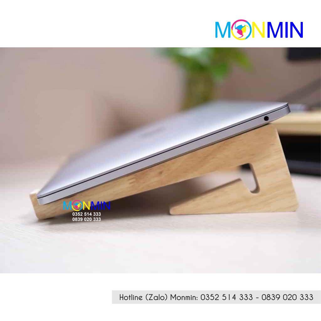 Kệ, giá đỡ laptop và macbook bằng gỗ cao cấp, thông minh