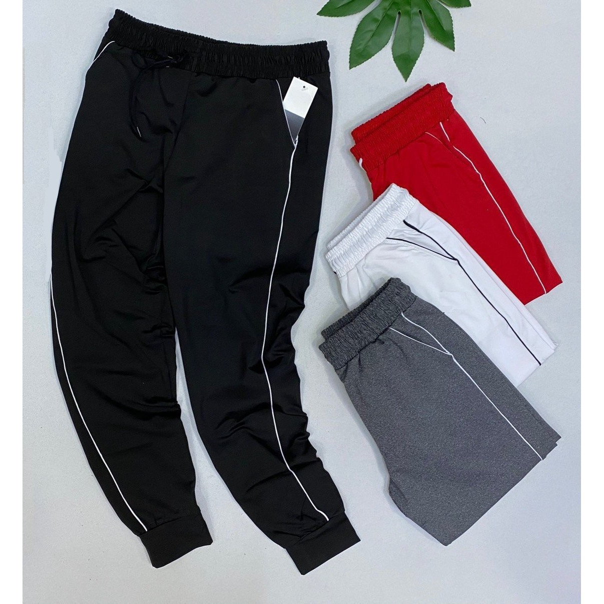 Quần Dài Jogger Nữ Thể Thao Chất Vải Thun Lạnh Co Dãn Mềm Mịn Thoáng Mát