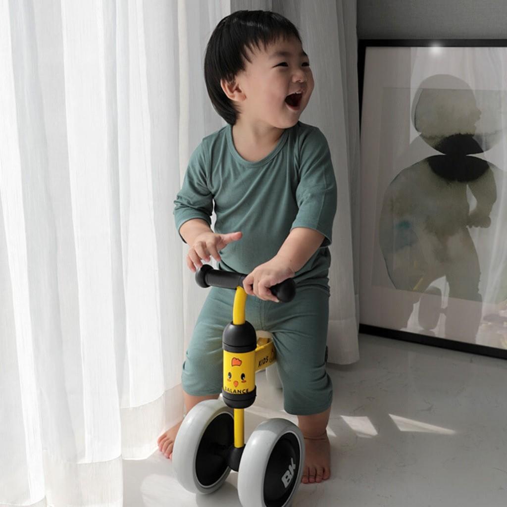 Quần Áo Trẻ Em FREE SHIP bộ Minky Mom tay lỡ cho bé trai bé gái chất thun lạnh siêu mềm mịn mát