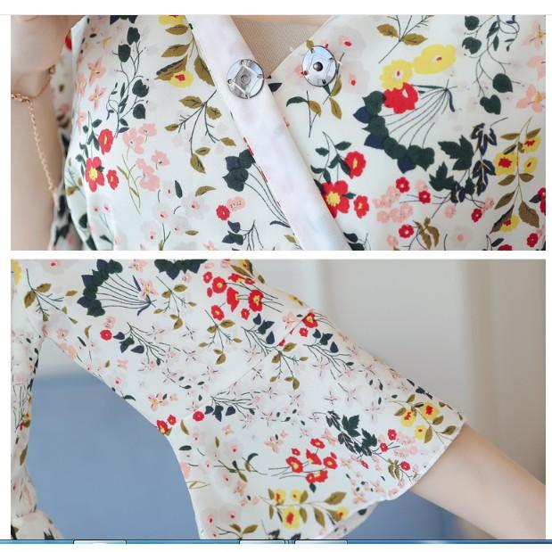 ĐẦM BẦU , VÁY BẦU CÔNG SỞ IN HOA