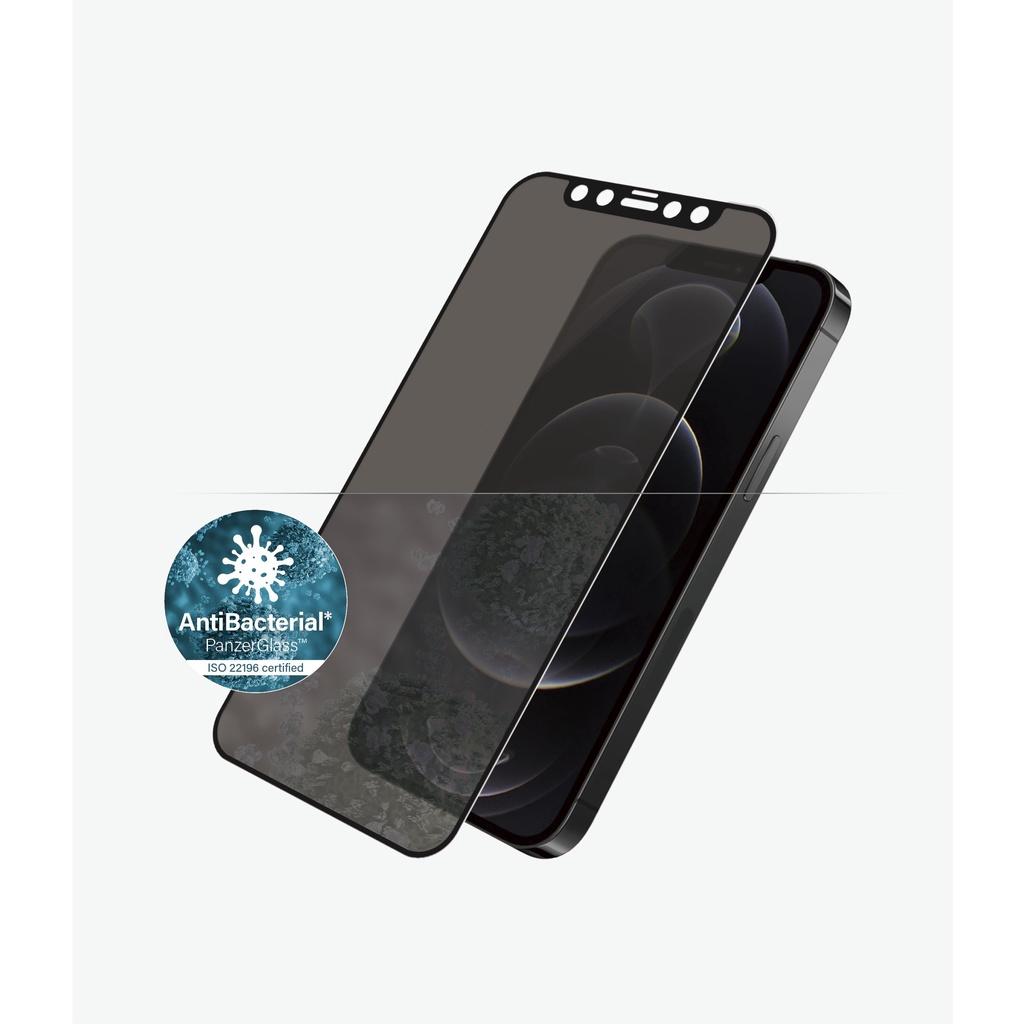 Kính Cường Lực Full Màn Hình PanzerGlass dành cho iPhone 12/12 Pro Max bảo vệ màn hình khỏi trầy xước và va đập hàng ngày Hàng Chính Hãng