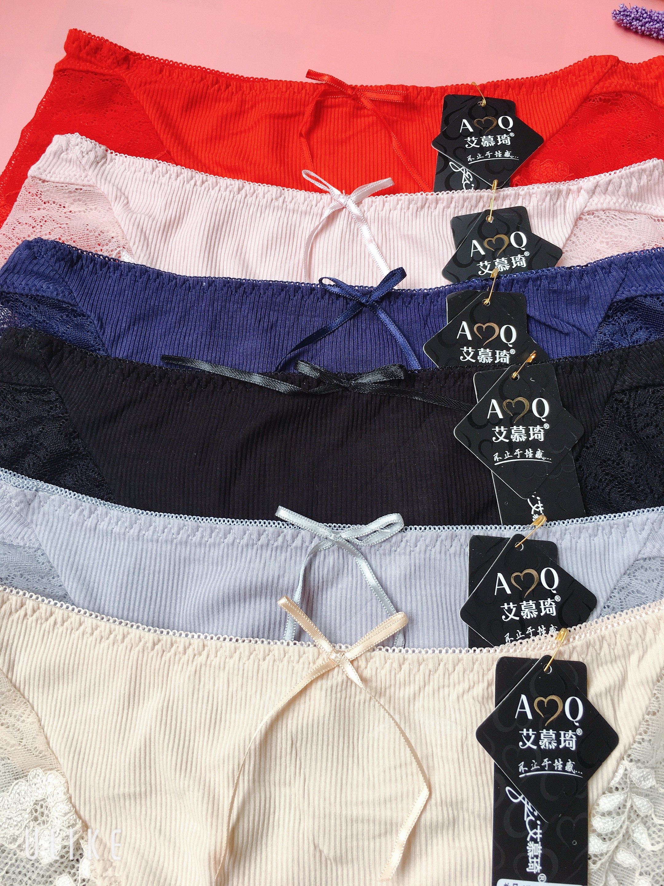 Combo 5 quần lót cotton phối ren siêu đẹp sexy phom to cực đẹp