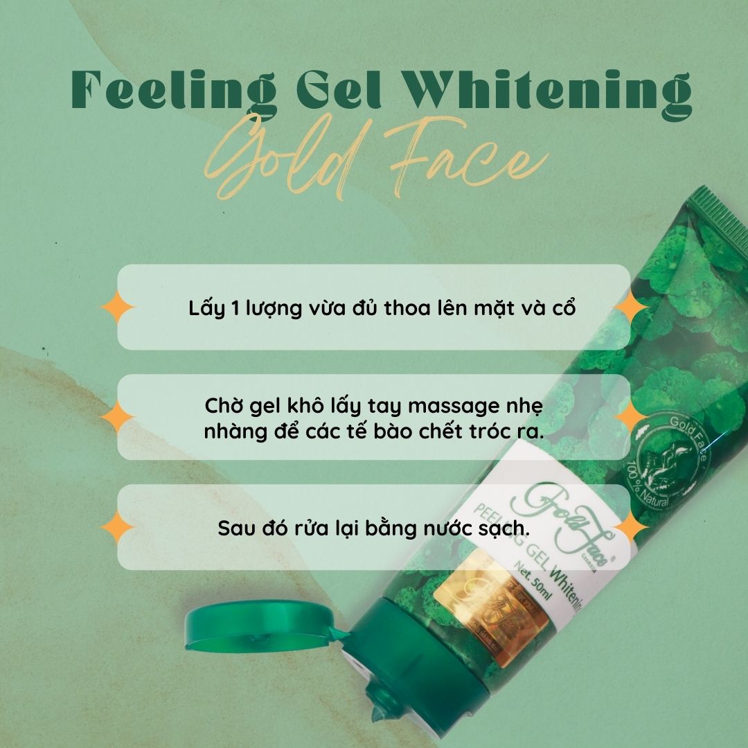 Kem Làm Sạch Tế Bào Da Chết Rau Má Gold Face (Peeling Gel) 50ml