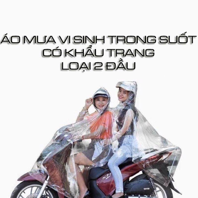 Áo mưa vi sinh trong suốt 2 đầu ,áo mưa trong suốt cánh dơi
