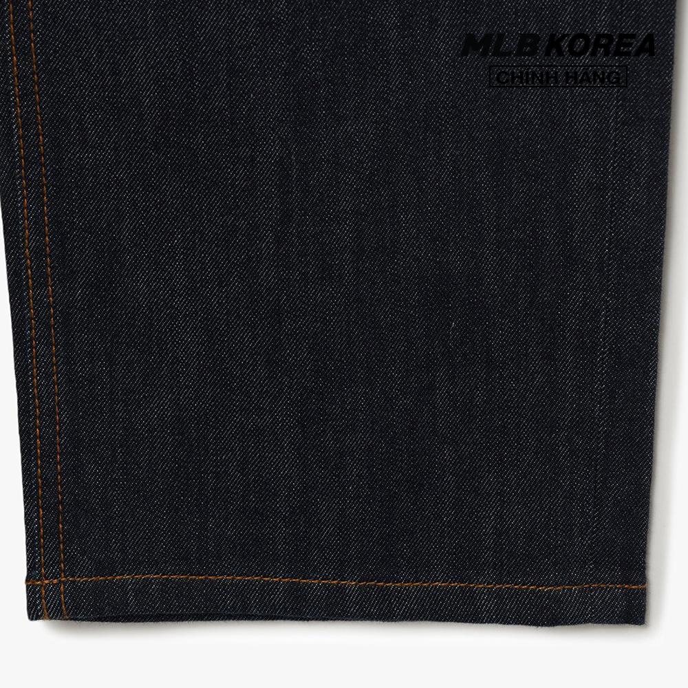 MLB - Quần jeans nữ ống rộng Heart One Point Solid Denim 3FDPH0231