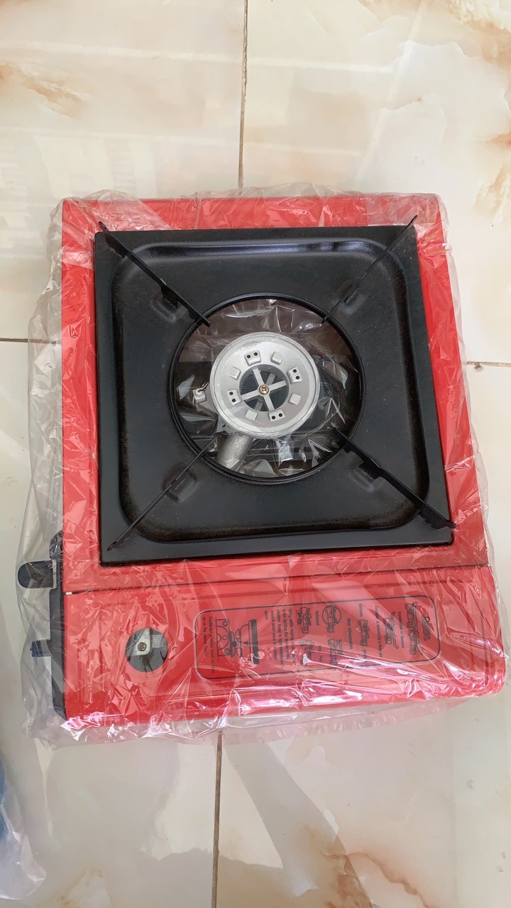 Ga mini sơn xanh và đỏ