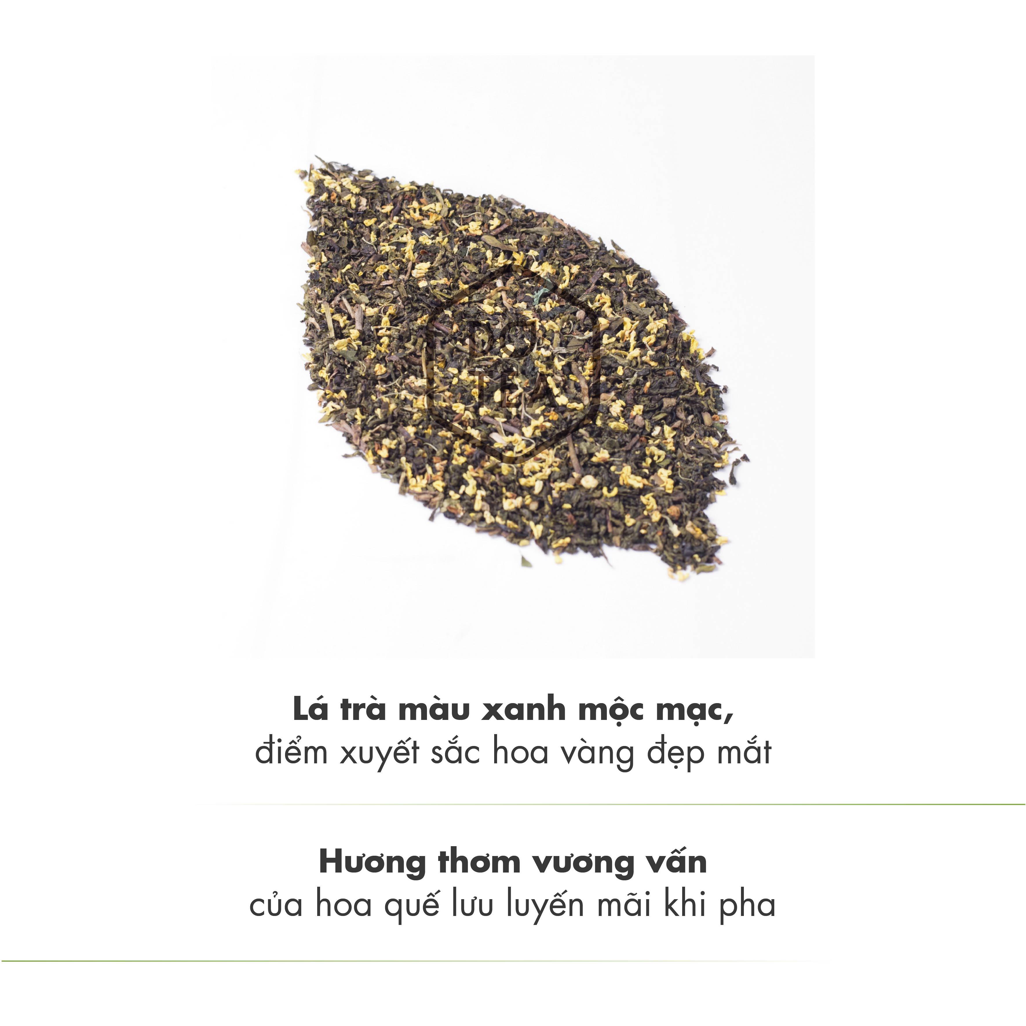 Mộc Quế Ô Long Trà L362 Dotea 500g/ 100g - Chát Nhẹ Hậu Ngọt Sâu Hương Quế Hoa Vương Vấn